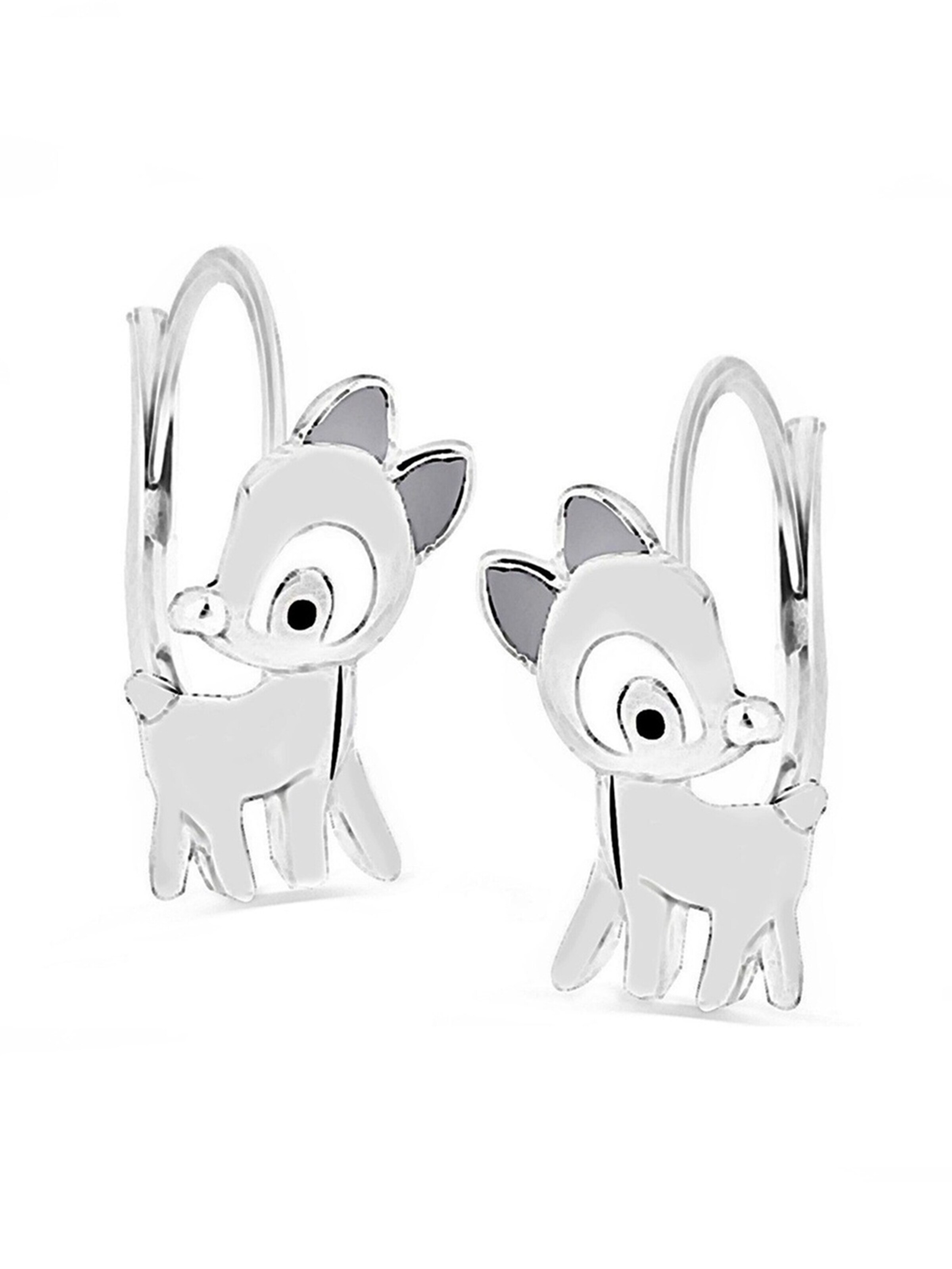 Goldene Hufeisen Earrings 'Rehkitz' in Silver: front