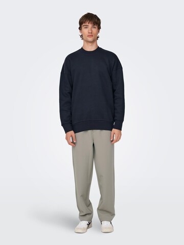 Only & Sons Sweatshirt 'Dan' in Blau