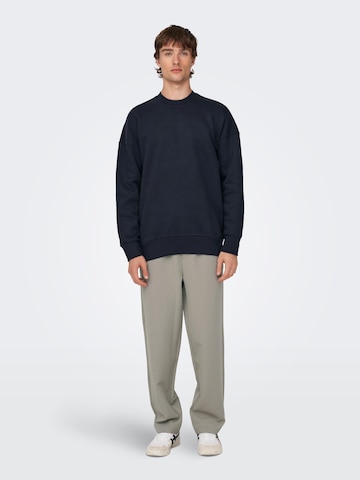 Only & Sons Sweatshirt 'Dan' in Blue