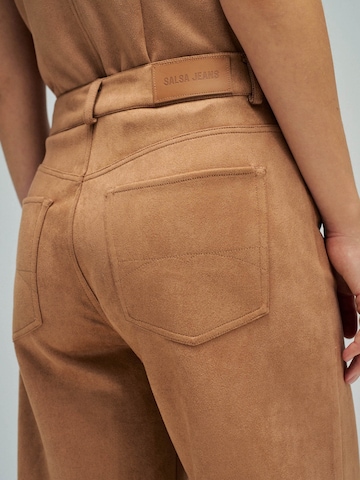 Salsa Jeans Loosefit Chino in Bruin