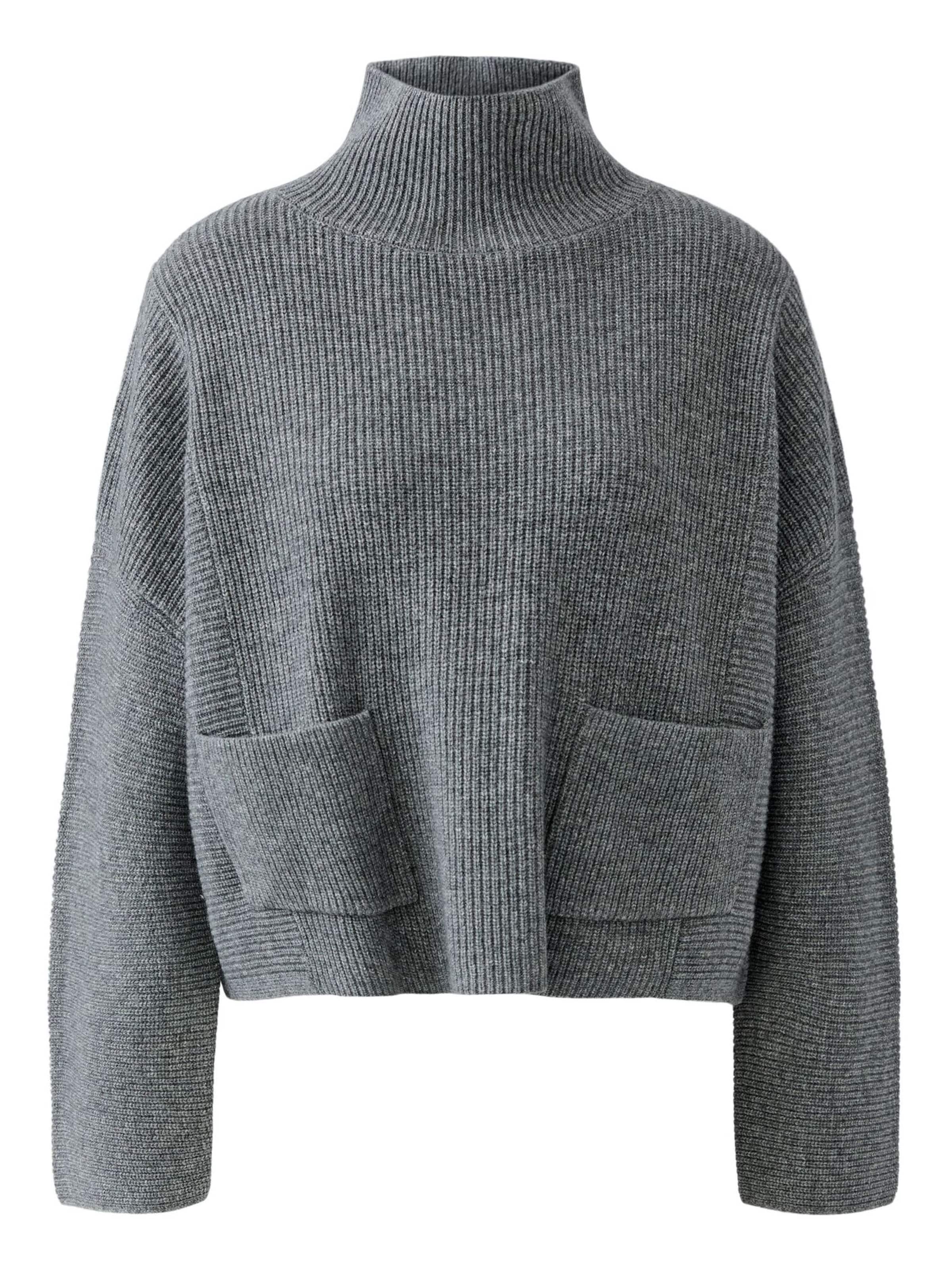 OUI Pullover in Grau: Vorderseite