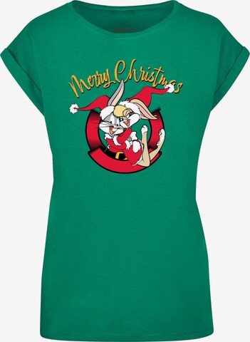 Maglietta 'Looney Tunes - Lola Merry Christmas' di ABSOLUTE CULT in verde: frontale