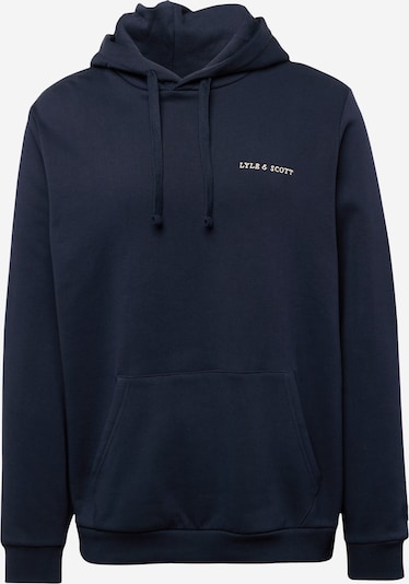 Lyle & Scott Sweater majica u mornarsko plava / bijela, Pregled proizvoda
