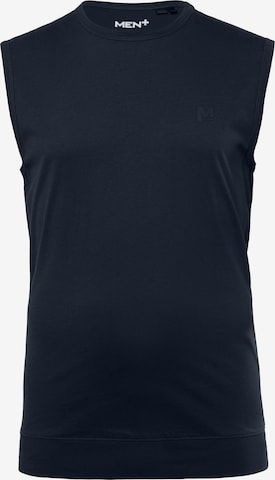 Men Plus Unterhemd in Blau: Vorderseite