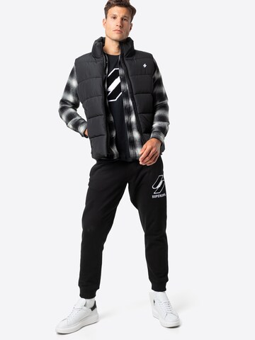 Superdry Weste in Schwarz