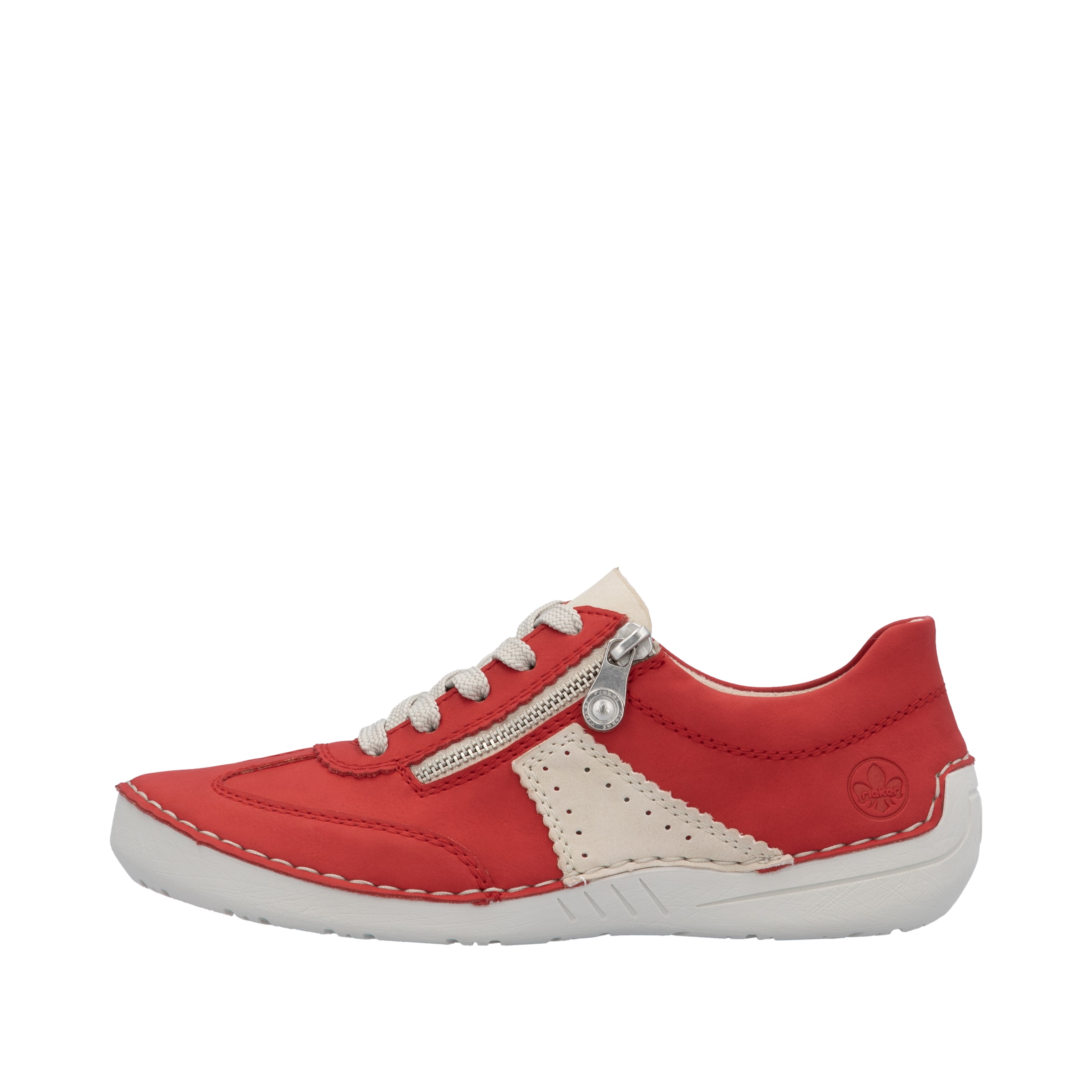 Chaussure de sport à lacets Rieker en rouge