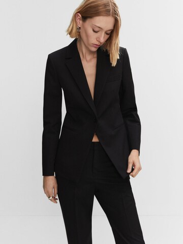 Blazer 'BOREAL' MANGO en noir : devant