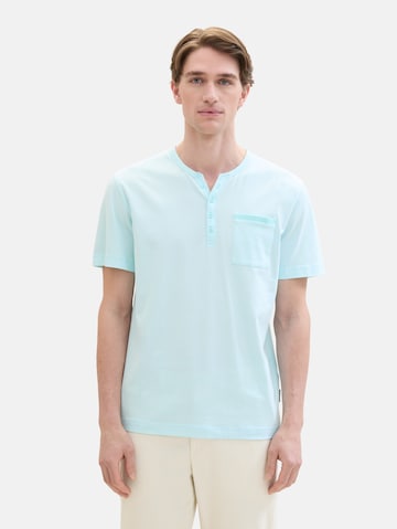 TOM TAILOR Shirt 'Serafino' in Blue: front