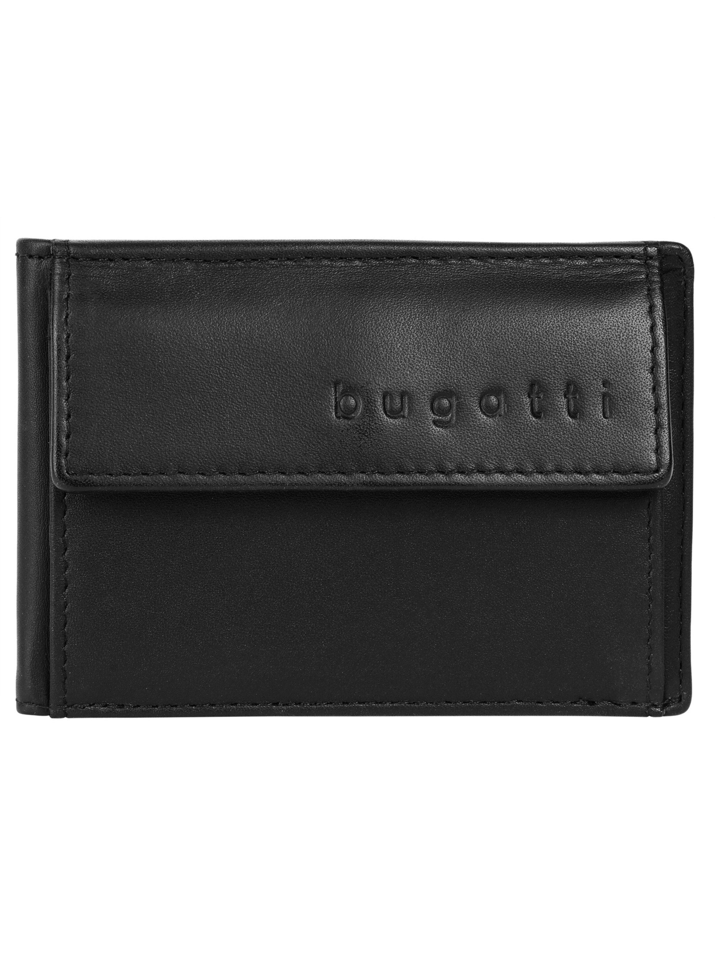bugatti Wallet 'SUPER SLIM RFID' in Black: front