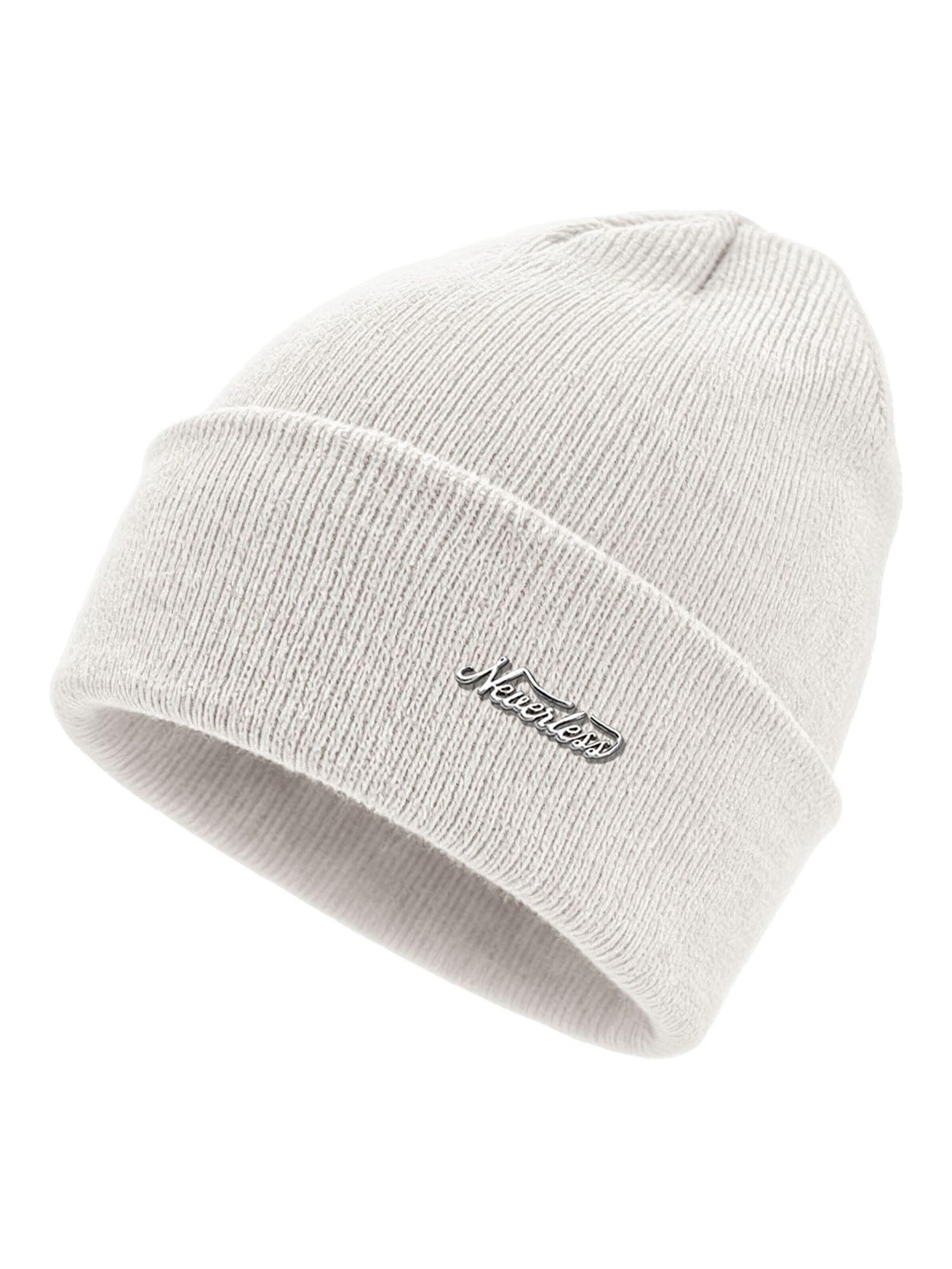 Neverless Beanie '36940' in White: front