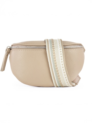 lePelou Fanny Pack 'FIONA small' in Beige: front