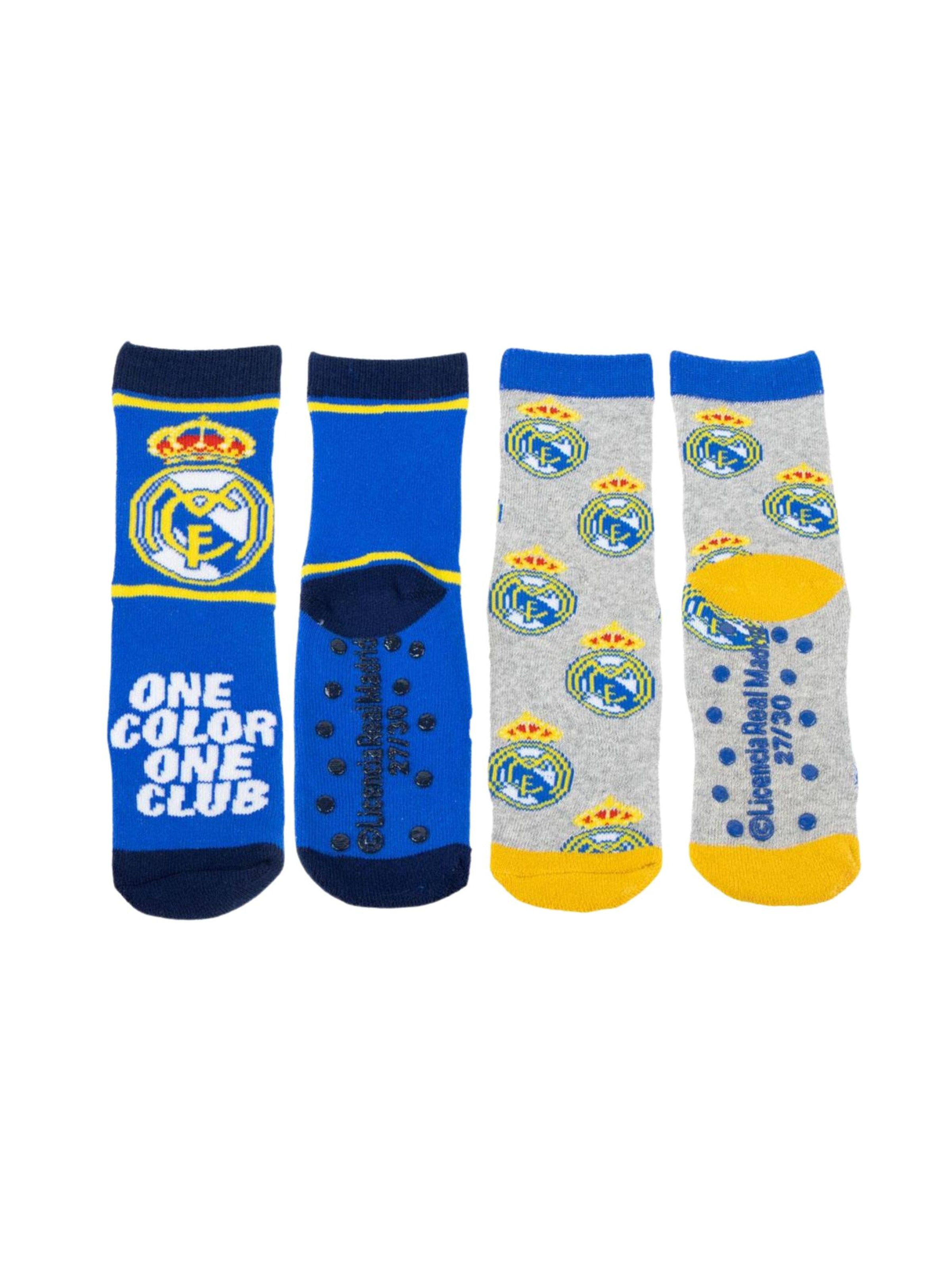 Chaussettes 'Anti-Rutsch-Socken mit Applikationen - Real Madrid' Cerdá en mélange de couleurs : devant