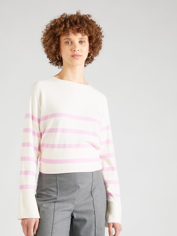 Pullover 'SIA' di PIECES in bianco: frontale