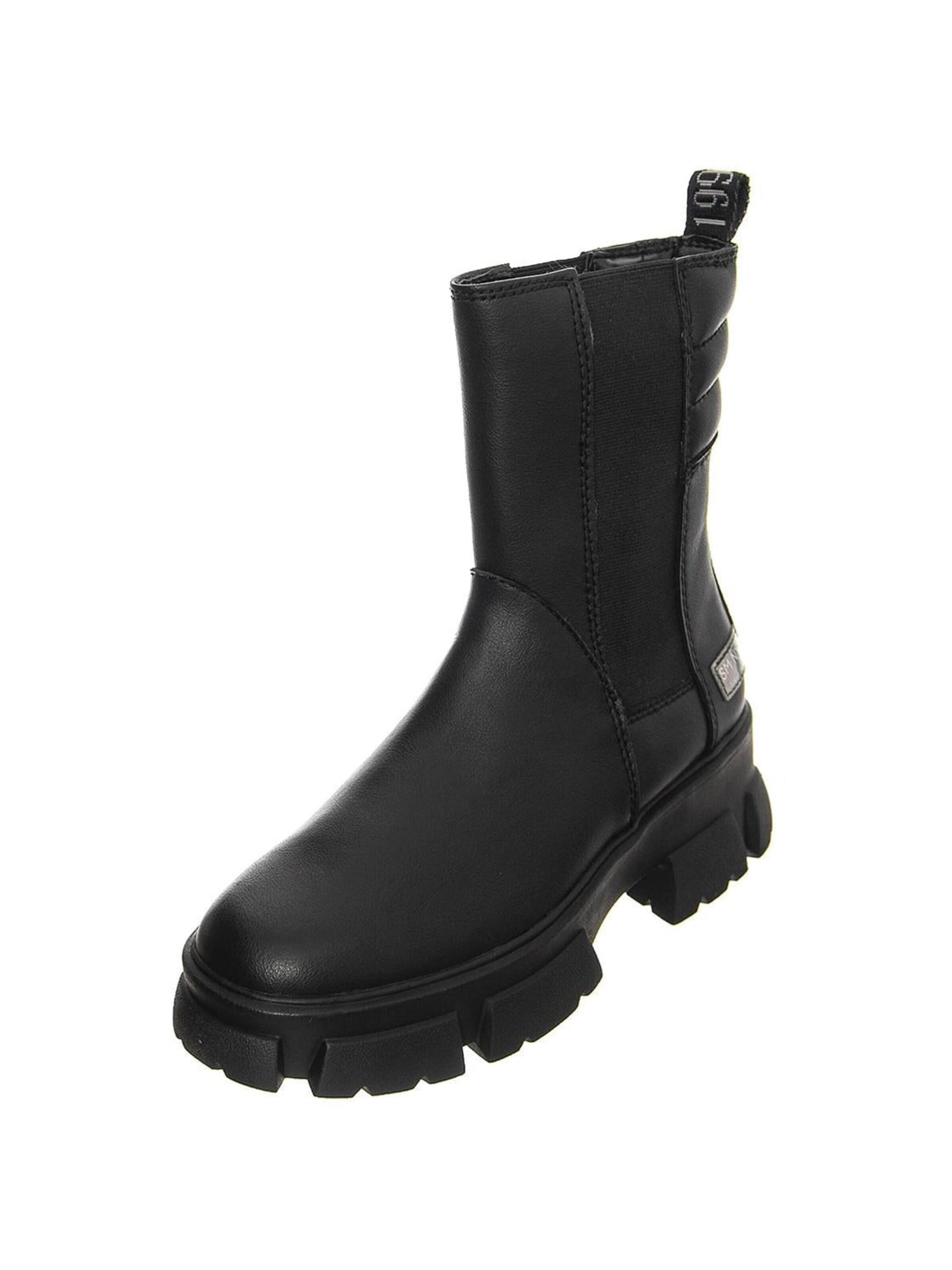 Bottes 'Transam' STEVE MADDEN en noir : devant