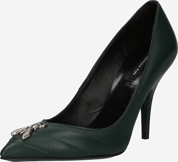PATRIZIA PEPE - Zapatos con plataforma en verde: frente