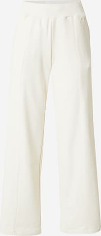 Champion Authentic Athletic Apparel Široke hlačnice Hlače | bela barva: sprednja stran