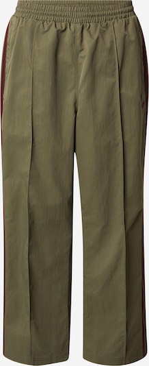 ADIDAS ORIGINALS Housut 'BRITCORE' värissä khaki / viininpunainen, Tuotenäkymä