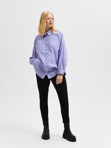 Selected Femme Curve Blouse 'Reka' in Blue