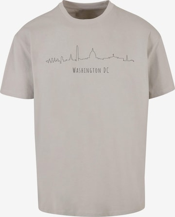 Merchcode T-Shirt 'Washington' in Grau: predná strana