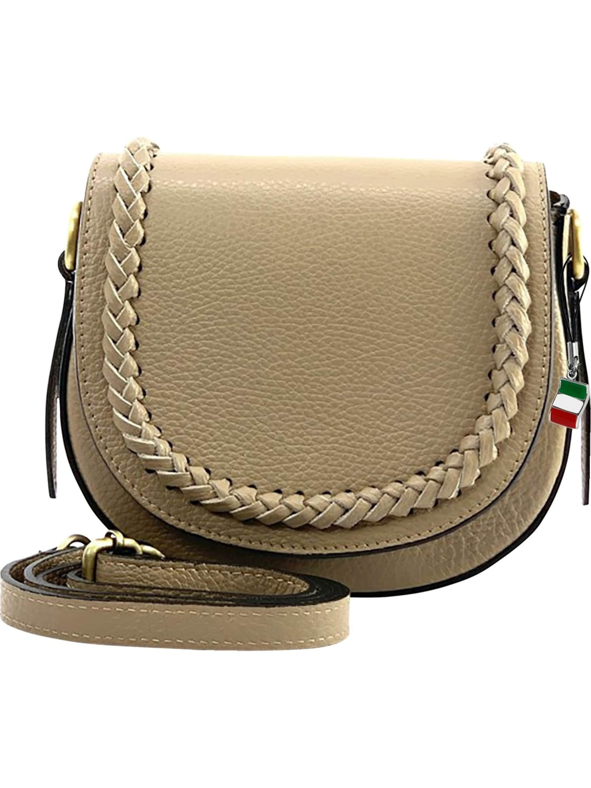 Sac bandoulière Florence en beige : devant