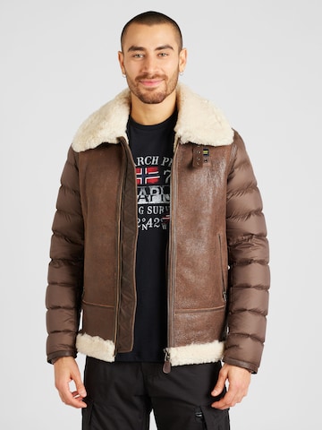 Blauer.USA Winter Jacket in Brown: front