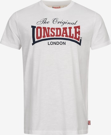 LONSDALE Футболка 'Aldingham' в Белый: спереди