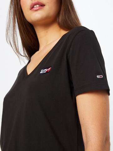 Tricou de la Tommy Jeans pe negru