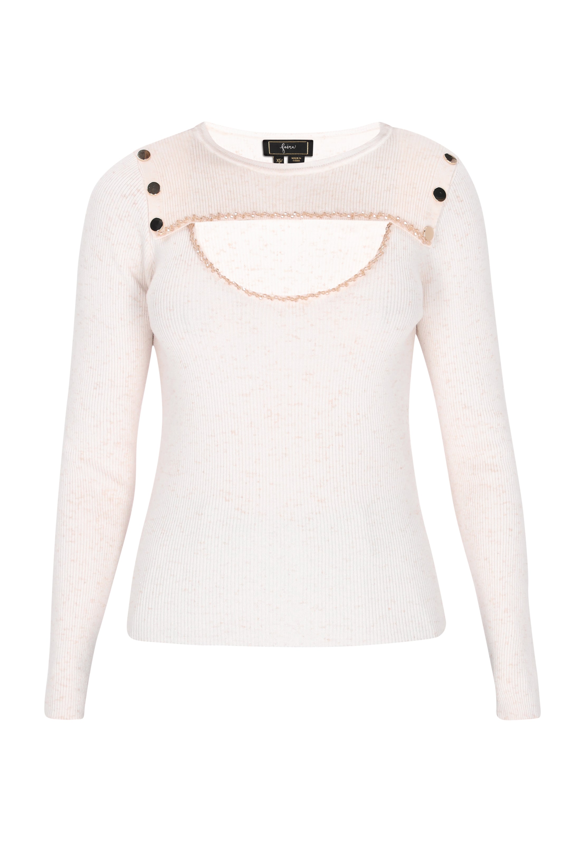 faina Trui in Wit: voorkant