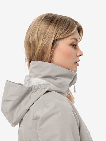 Veste outdoor 'Stormy Point' JACK WOLFSKIN en blanc