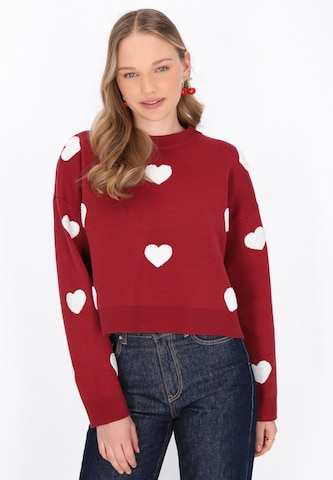 MYMO Trui in Rood: voorkant