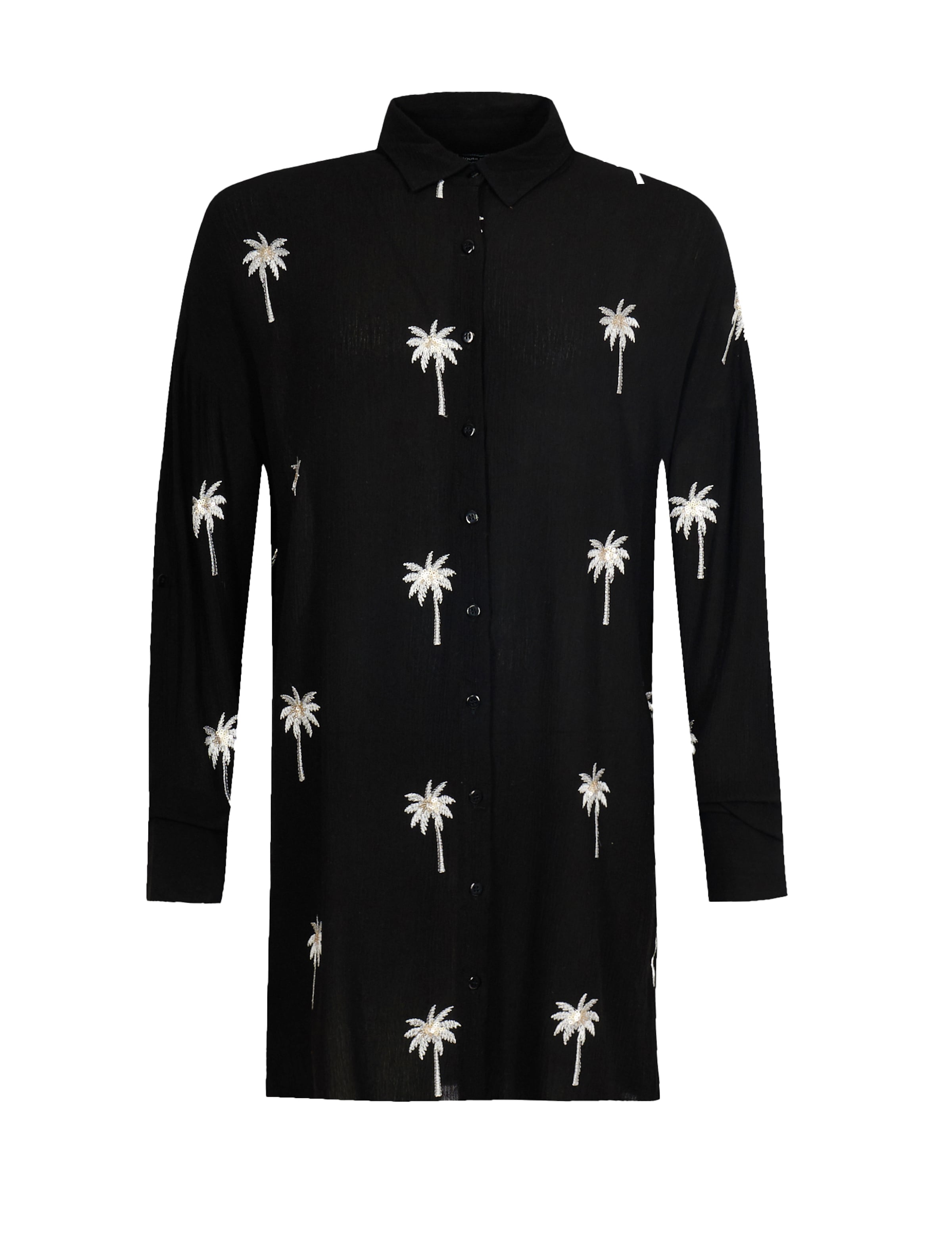 South Beach Bluse i sort: forside