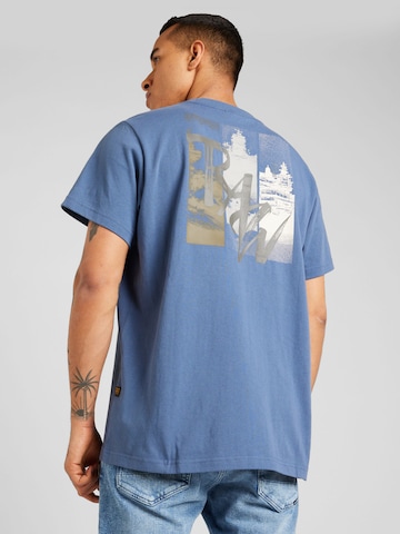G-Star RAW - Camisa em azul: frente