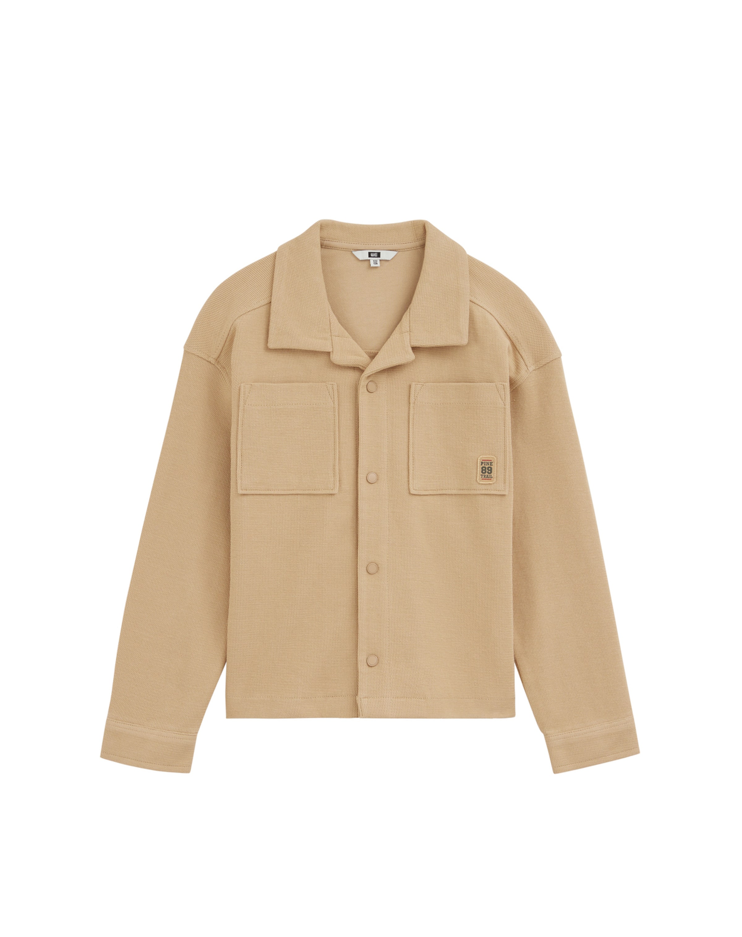 WE Fashion - Regular Fit Camisa em bege: frente
