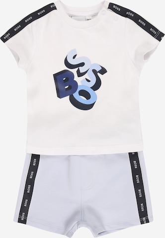 BOSS Kidswear T-Shirt + Shorts in Weiß: predná strana