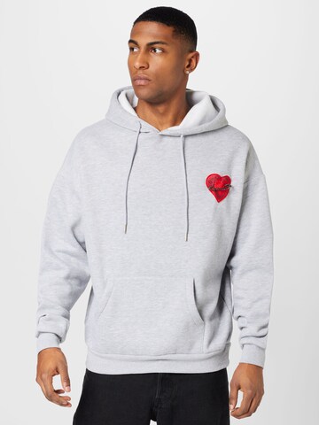 Sixth June Sweatshirt 'HEART PINNED' in Grey: front