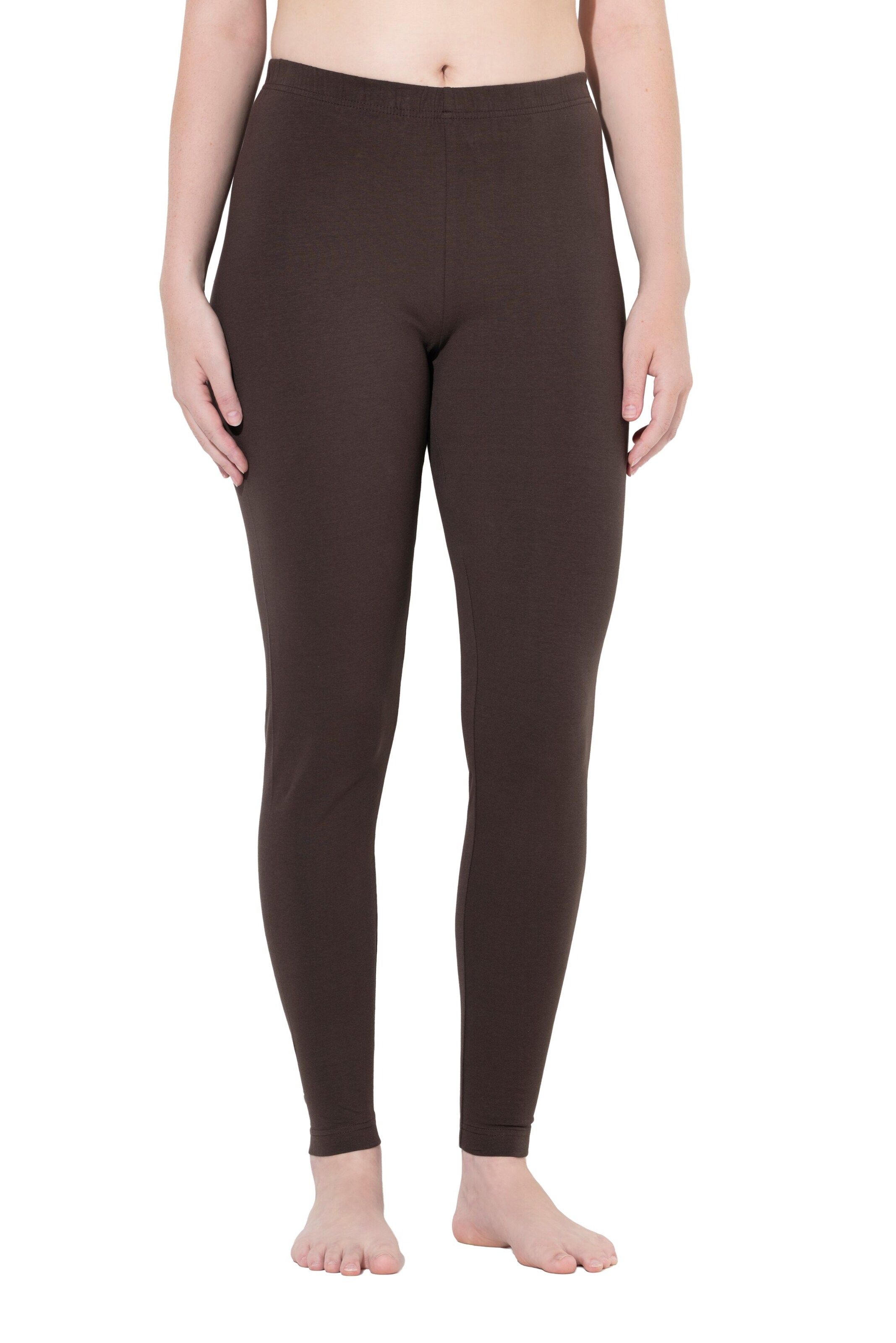 Ulla Popken Skinny Leggings in Braun: Vorderseite