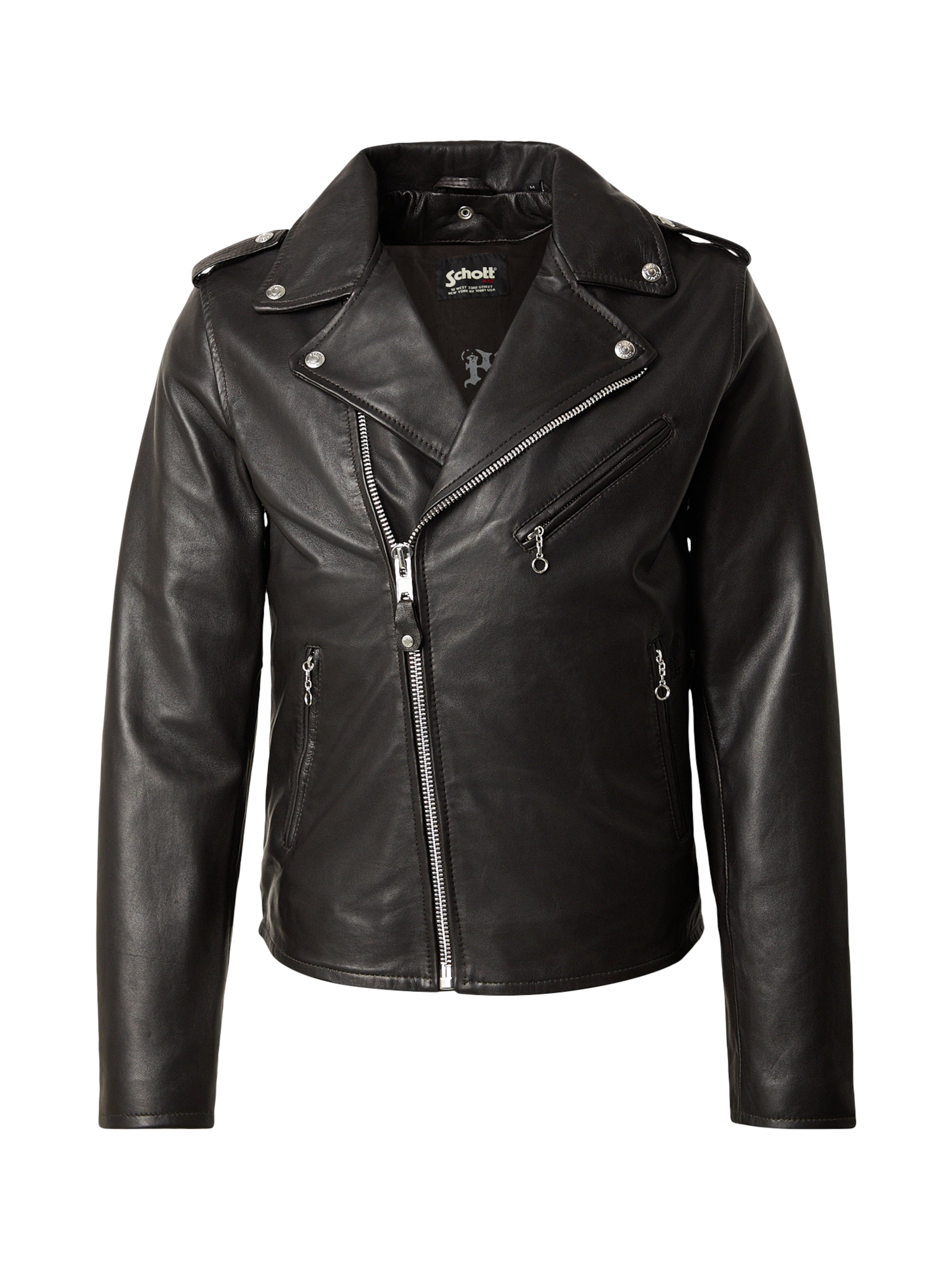 Schott NYC Prechodná bunda - Hnedá: predná strana