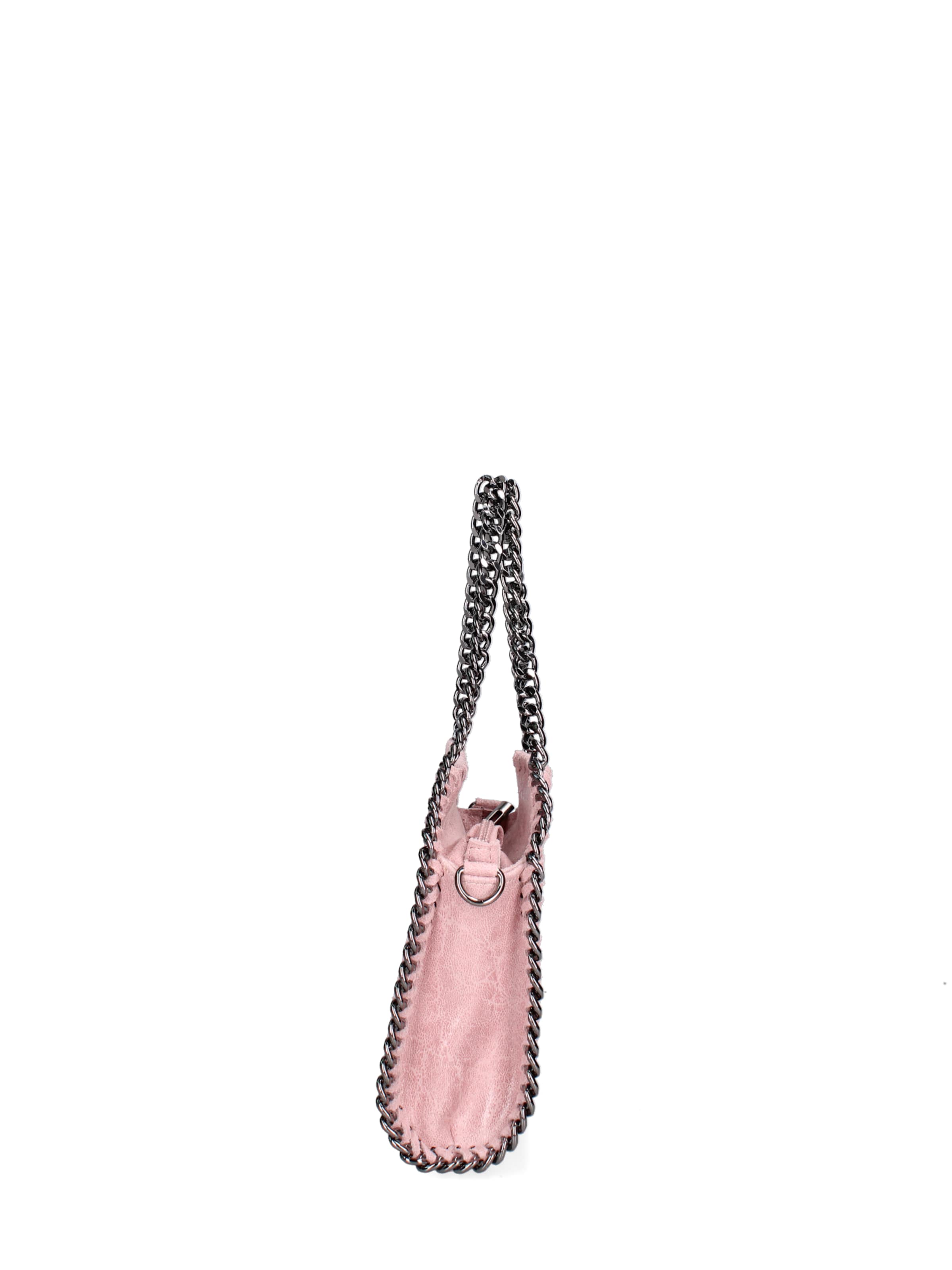 Borsa a mano 'Borsa a mano donna pelle scamosciata stampata con zip - Zefira Chic' di Gave Lux in rosa