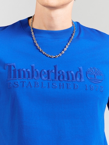 TIMBERLAND Majica 'ESTABLISHED 1973' | modra barva