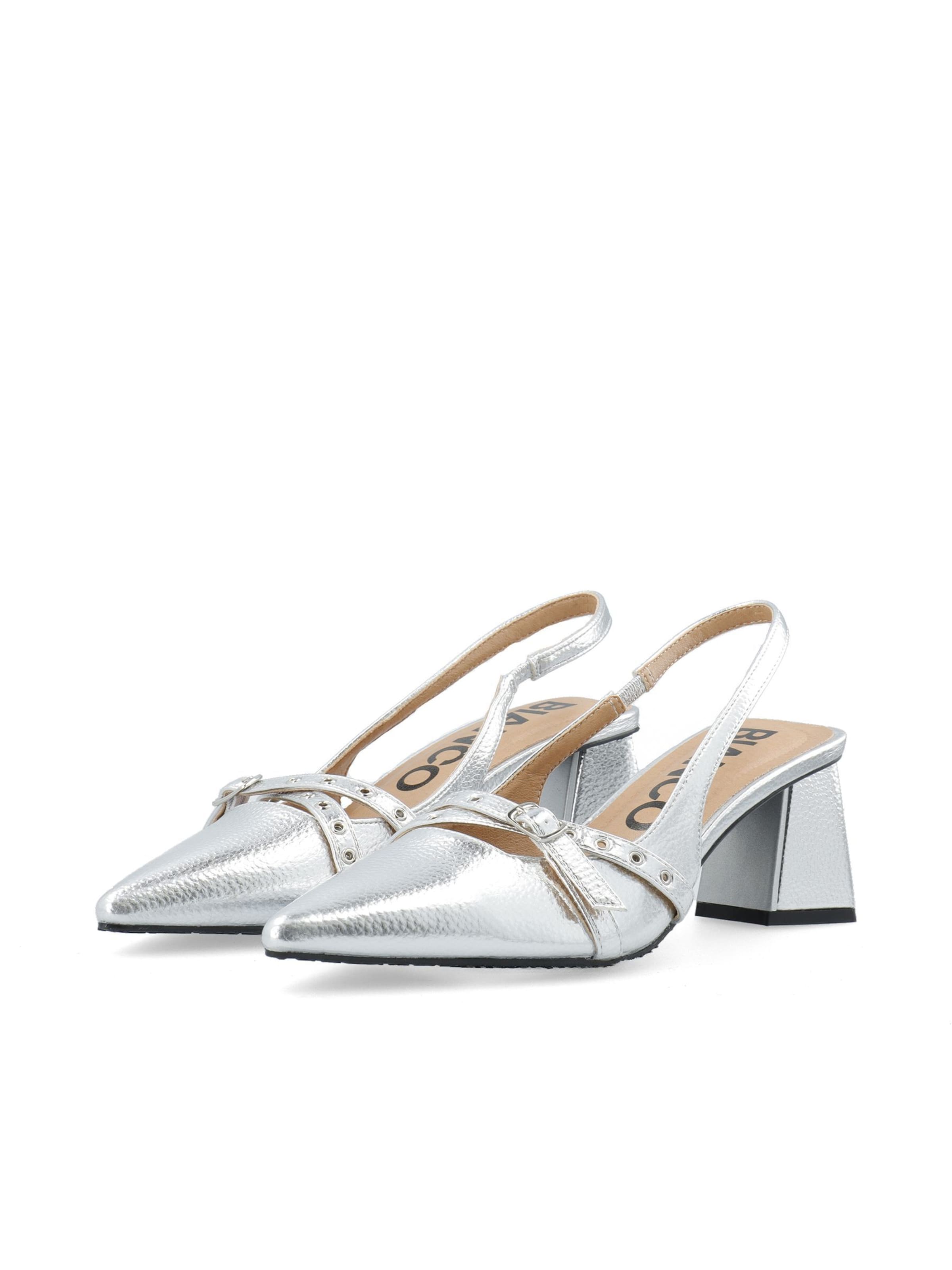Bianco Slingback pumps 'Maralyn' in Silver