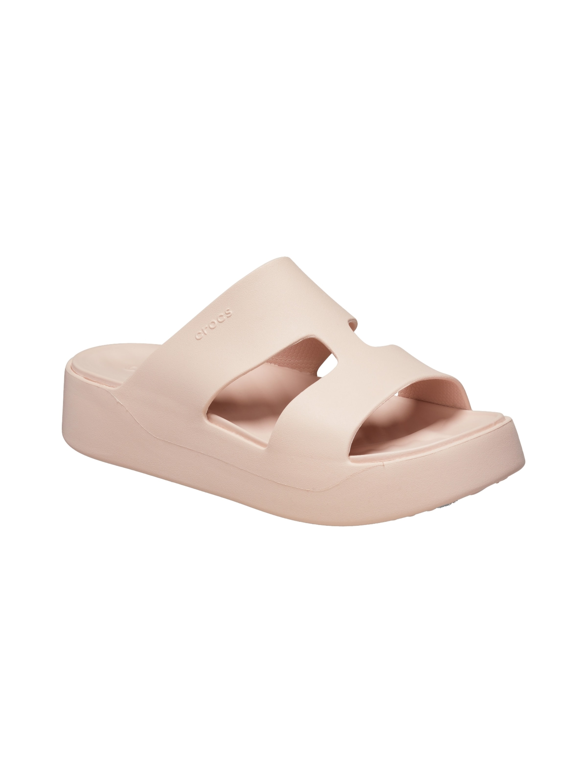 Sandalo 'Getaway Platform-Sandalen zum Hineinschlüpfen' di Crocs in bianco: frontale