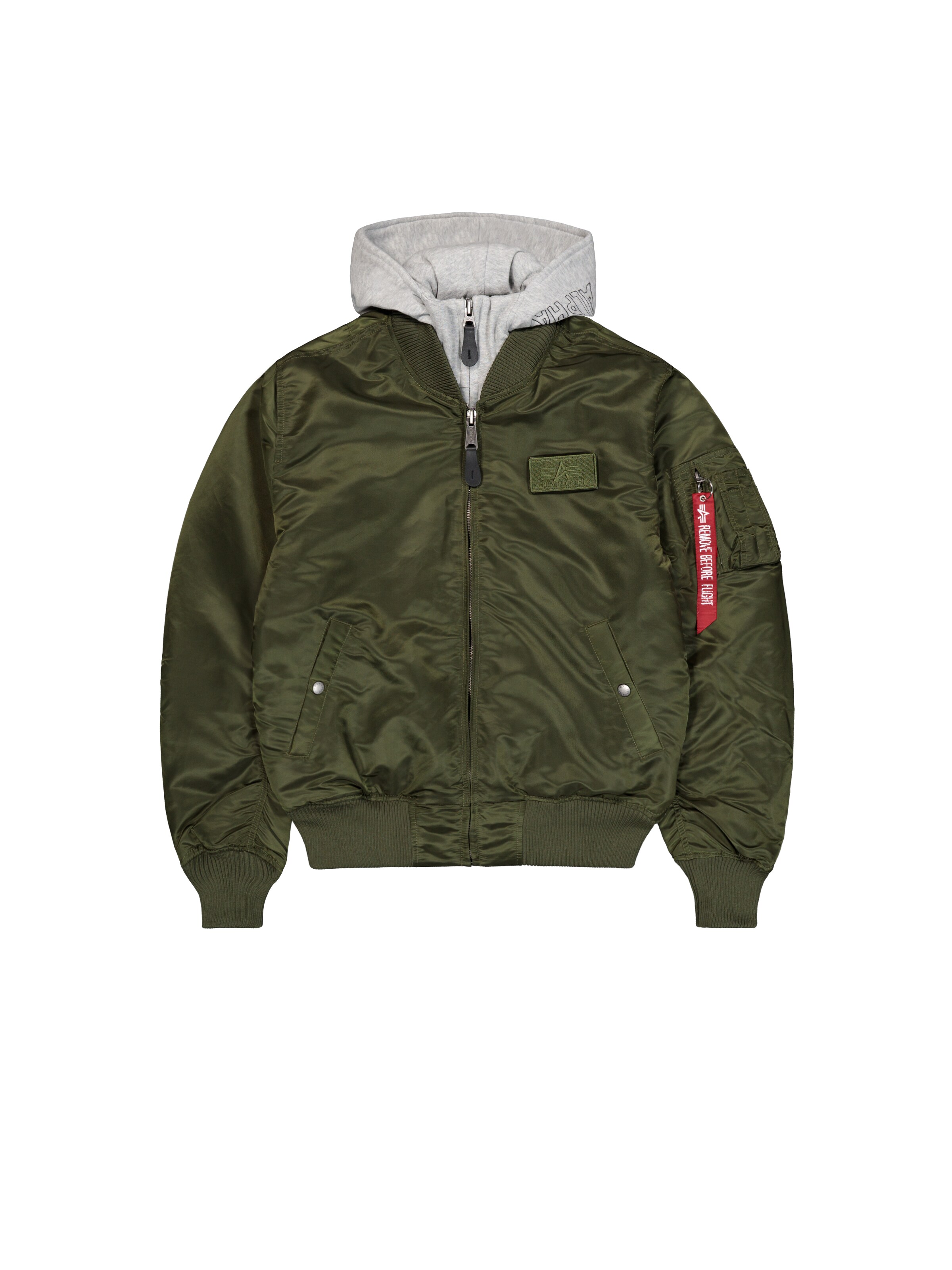 ALPHA INDUSTRIES Übergangsjacke 'MA-1 D-Tec'‌ in Grün: Vorderseite