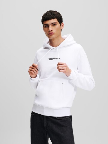 KARL LAGERFELD JEANS Sweatshirt in White: front