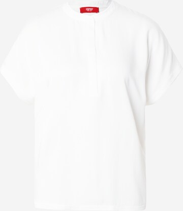 T-shirt ESPRIT en blanc : devant