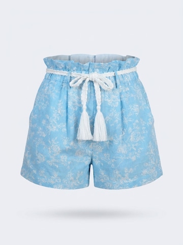 Regular Pantalon 'Short Ilaria' Miss June en bleu
