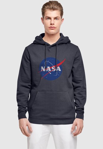 Sweat-shirt 'NASA - Galaxy Space' Merchcode en bleu : devant