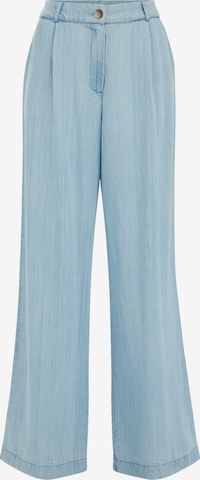 WE FashionWide Leg/ Široke nogavice Hlače s naborima - plava boja: prednji dio