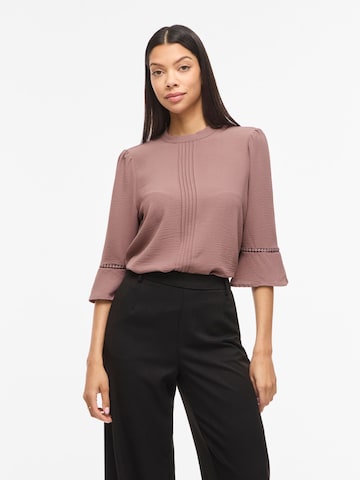 VILA Blouse 'VIRella' in Bruin: voorkant