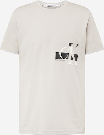 T-Shirt Calvin Klein Jeans en gris : devant