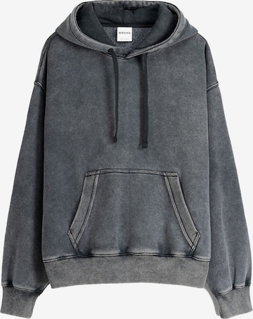 Bershka Sweatshirt in Zwart: voorkant